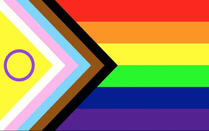 LGBTQIA+ progress flag